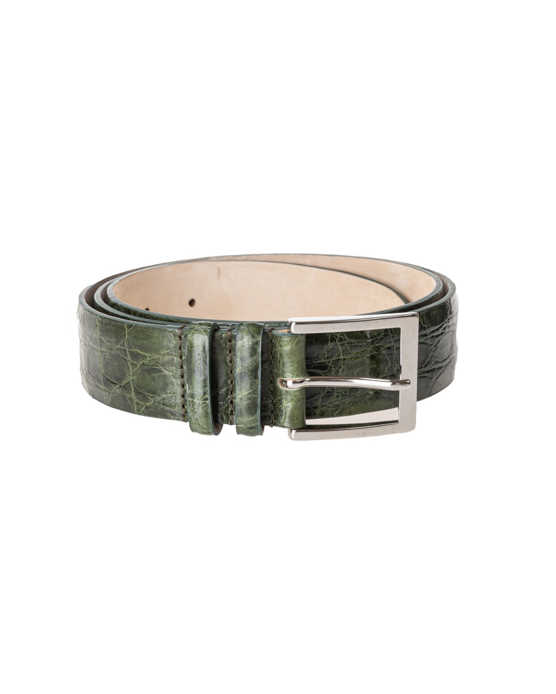 shop FABRIZIO MANCINI  Cintura: Fabrizio Mancini cintura in coccodrillo. 
Composizione: 100% pelle.
Made in Italy.. 0002CFL-V number 6775311